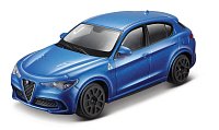 Bburago - STREET FIRE,  Alfa Romeo Stelvio, modrá metalíza, 1:43