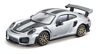 Bburago - STREET FIRE, Porsche 911 GT2 RS, šedá metalíza, 1:43