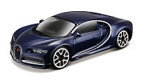 Bburago - STREET FIRE, Bugatti Chiron, tmavě modrá metalíza, 1:43