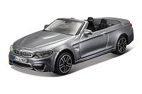 Bburago - STREET FIRE, BMW M4 Cabrio, šedá metalíza, 1:43