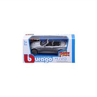 Bburago - STREET FIRE, BMW M4 Cabrio, šedá metalíza, 1:43