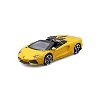 Bburago - STREET FIRE, Lamborghini Aventador Roadster, žlutá, 1:43