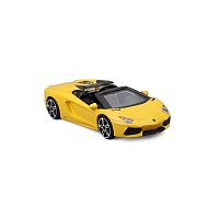 Bburago - STREET FIRE, Lamborghini Aventador Roadster, žlutá, 1:43