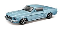 Bburago - STREET FIRE, Ford Mustang GT, modrá metalíza, 1:43