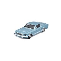 Bburago - STREET FIRE, Ford Mustang GT, modrá metalíza, 1:43