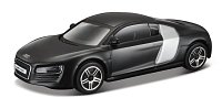 Bburago - STREET FIRE, Audi R8, matná černá, 1:43