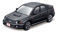 Bburago - STREET FIRE, Subaru Impreza WRX, matná černá, 1:43