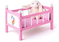 Doll bed with bedding - Unicorn