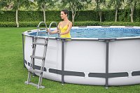 Nadzemní bazén kulatý Steel Pro MAX, kartušová filtrace, schůdky, průměr 3,66m, výška 1m