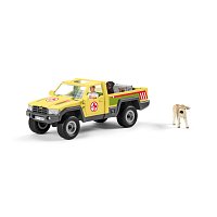 Záchranné terénní auto s veterinářem