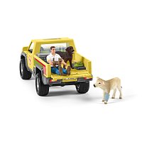 Záchranné terénní auto s veterinářem
