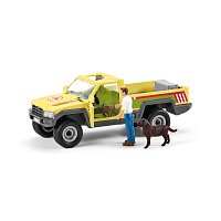 Záchranné terénní auto s veterinářem