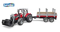 Farmer - Massey Ferguson traktor s vlekom