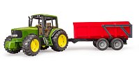 Farmer - traktor John Deere s vlekem