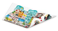 Puzzle - Animované městečko v pohybu, 49 dílků
