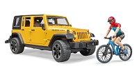 Volný čas - Jeep Wrangler Rubicon Unlimited s horským kolem a cyklistou