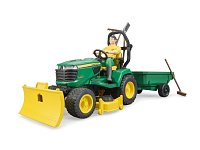 Užitkové vozy - bworld traktor John Deere s přívěsem a zahradníkem