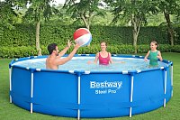 Nadzemní bazén kruhový Steel Pro, kartušová filtrace, průměr 3,96m, výška 84cm