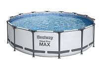 Nadzemný bazén guľatý Steel Pro MAX,kartušová filtrácia,schodíky,plachta, priemer 4,27m, výška 1,07m