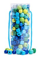 Beads in tube - turquoise