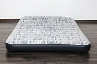 Semišová nafukovací matrace TRITECH s el. pumpou 203x152x30cm