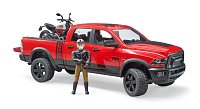 Volný čas - Ram 2500 nákladní auto s motorkou a řidičem