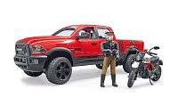 Volný čas - Ram 2500 nákladní auto s motorkou a řidičem