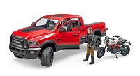 Volný čas - Ram 2500 nákladní auto s motorkou a řidičem
