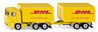 SIKU Blister - DHL kamión s prívesom