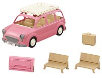Rodinné auto růžové Van