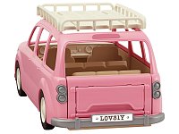 Rodinné auto růžové Van