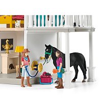 Velký dům se stájí, příslušenstvím a kloubovými figurkami