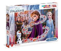 Puzzle 104 dielikov Glitter - Frozen 2