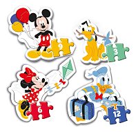 Puzzle 3 + 6 + 9 + 12 dielikov My first puzzle - Mickey Mouse