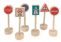 Trafic signs, 6 pcs