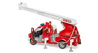 Konstrukční vozy - hasičský vůz se žebříkem a vodní pumpou
