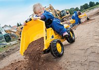 Šlapací traktor Rolly Kid Dumper CAT s nakladačem