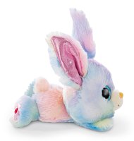 NICI Glubschis plyš Zajíček Rainbow Candy ležící, 15 cm