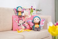 NICI plyš Motýl 18 cm , modrý