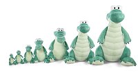 NICI plyš Krokodíl McDile 50cm sediaci, GREEN