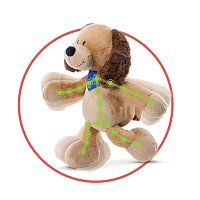 NICI plyš Pes Barky ohýbací 30cm, dárkové balení