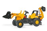 Šliapací traktor Rolly Junior JCB s predným aj zadným nakladačom