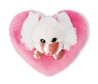 NICI plyš Love Bílá labuť se srdíčkem 10cm, GREEN