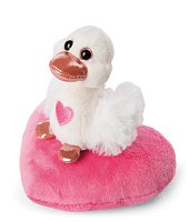 NICI plyš Love Bílá labuť se srdíčkem 10cm, GREEN