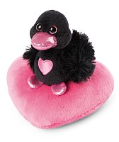 NICI plyš Love Černá labuť se srdíčkem 10cm, GREEN