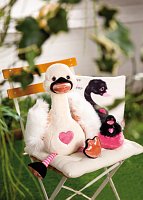 NICI plyš Love Černá labuť se srdíčkem 10cm, GREEN