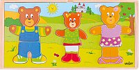 Dress-up puzzle – bear family