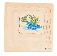 Puzzle na desce ´´Vývoj žáby´´