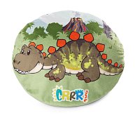 NICI vankúš obojstranný Dino Tony-Rex Fossily 32x26cm, fosforeskujúci v tme, GREEN