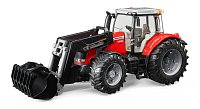 Farmer - traktor Massey Ferguson s predným nakladačom